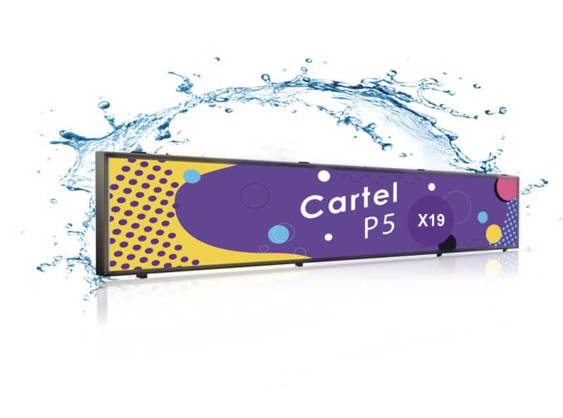 Outdoor banner LED sign Full Color P5 X19