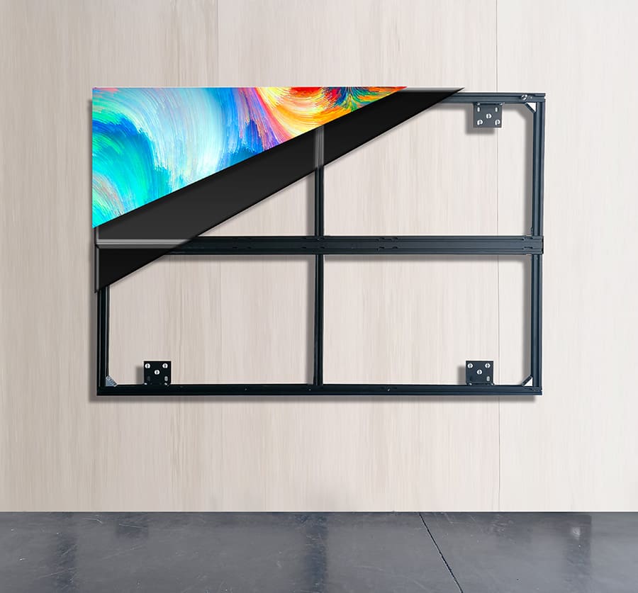 Outdoor P5 full color display 1.92m * 1.28m. 384pixel * 256pixel. For fixed wall installation - Image 3