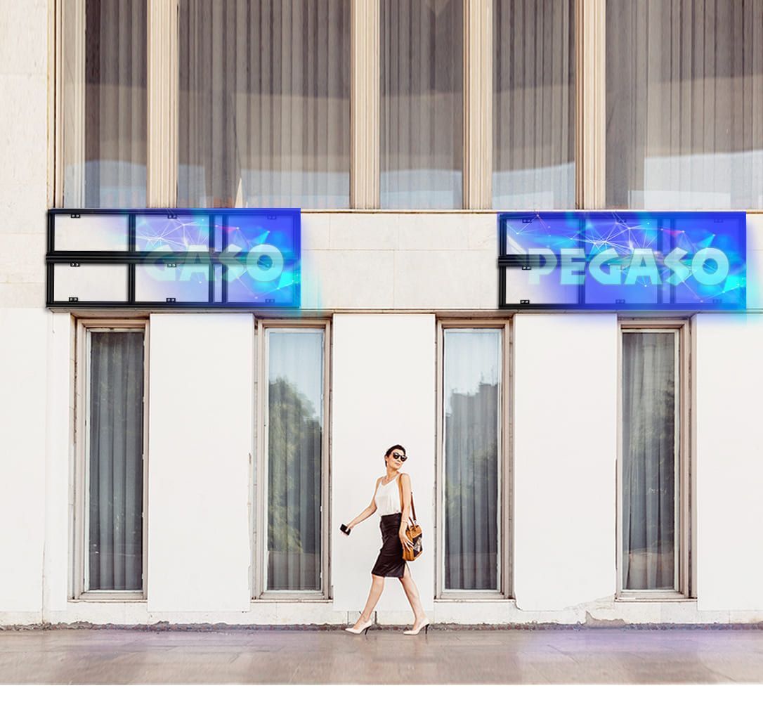 Outdoor P5 full color display 1.92m * 1.28m. 384pixel * 256pixel. For fixed wall installation - Image 4