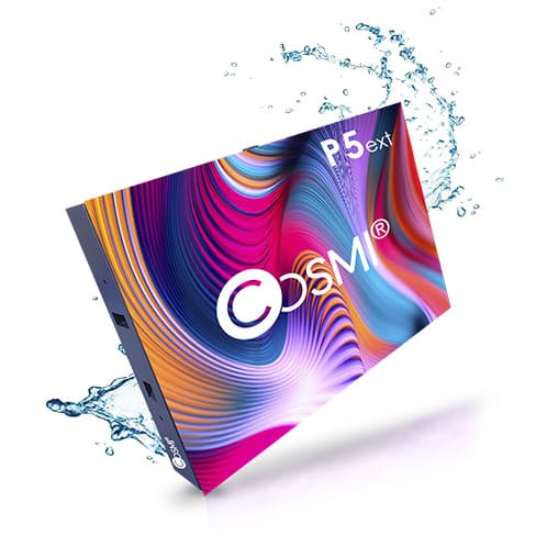 Outdoor P5 full color display 1.92m * 1.28m. 384pixel * 256pixel. For fixed wall installation - Image 2